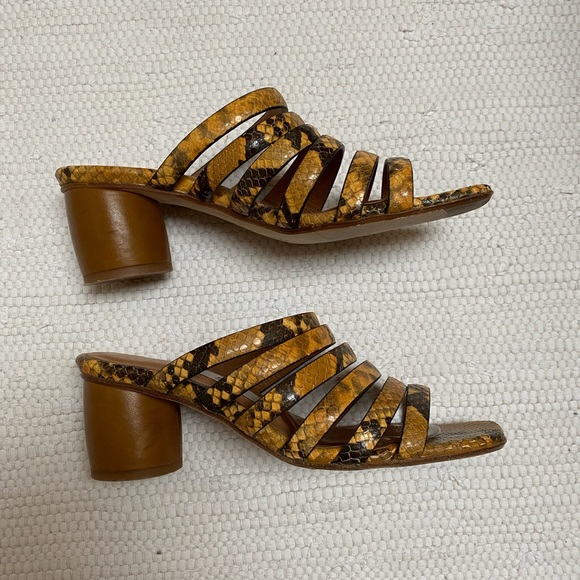 Miista Shoes - Miista snake effect leather sandal size 37